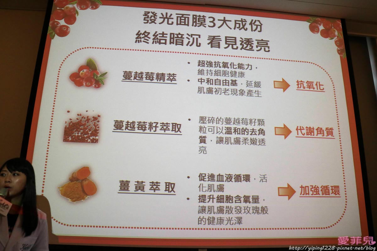莓果薑黃精萃亮面膜 莓果薑黃精萃亮面膜